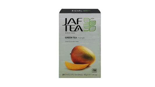 Jaf Tea Pure Green Collection Thee Mangofolie Envelop theezakjes (40 g)