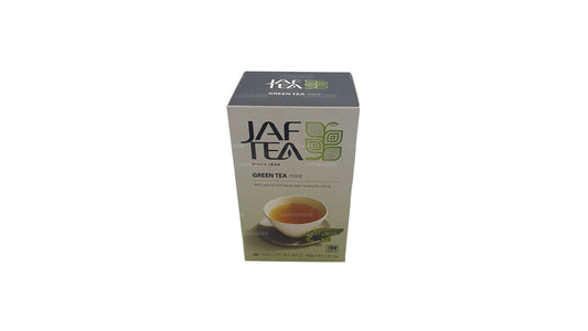 Jaf Tea Pure Green Collection Groene Thee Muntfolie Envelop theezakjes (40 g)