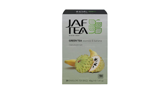 Jaf Tea Pure Green Collection Zuurzak en banaan voor groene thee (40 g) 20 theezakjes