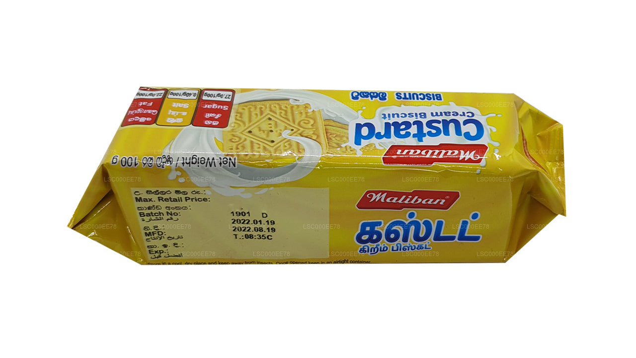 Maliban Sandwichkoekje met custardcrème (100 g)